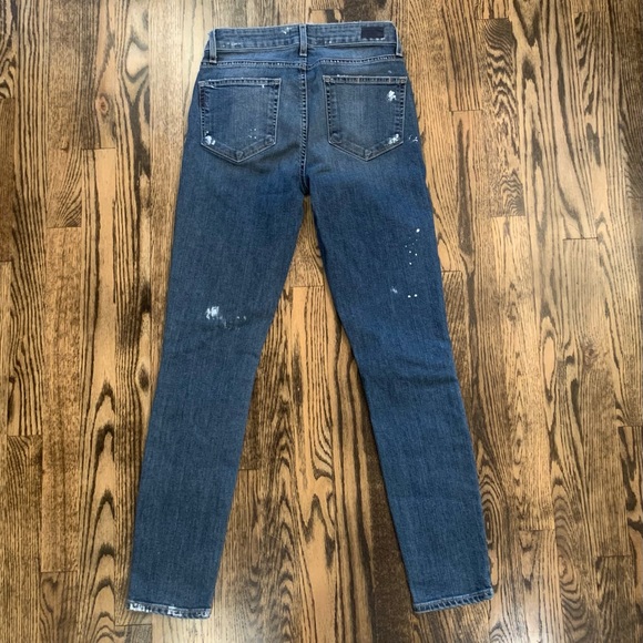 Like new Paige Verdugo Ankle distressed and paint splattered jeans size 27 - Picture 2 of 4